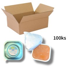 100x Vaničky pro kočky, s duhovým lososem a aloe vera 90g