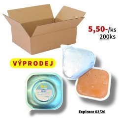 (EXPIRAČNÍ VÝPRODEJ) 200x Vaničky pro kočky 90g, krémová paštika s duhovým lososem a aloe vera
