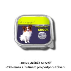 100x Paštiky pro psy, drůbeží maso se zvěří 100g