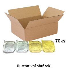70x Mix různých druhů vaniček pro psy bez polepu, 300g, VÝHODNÉ BALENÍ
