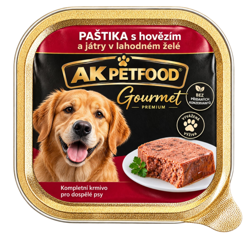 72x Vaničky pro psy 150g, lahodná paštika s hovězím masem a játry, 65% masa!, VÝHODNÉ  PRÉMIOVÉ BALENÍ