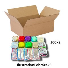 100x Totální mix různých druhů kapsiček a vaniček 85-100g, VÝHODNÉ EKONOMICKÉ BALENÍ